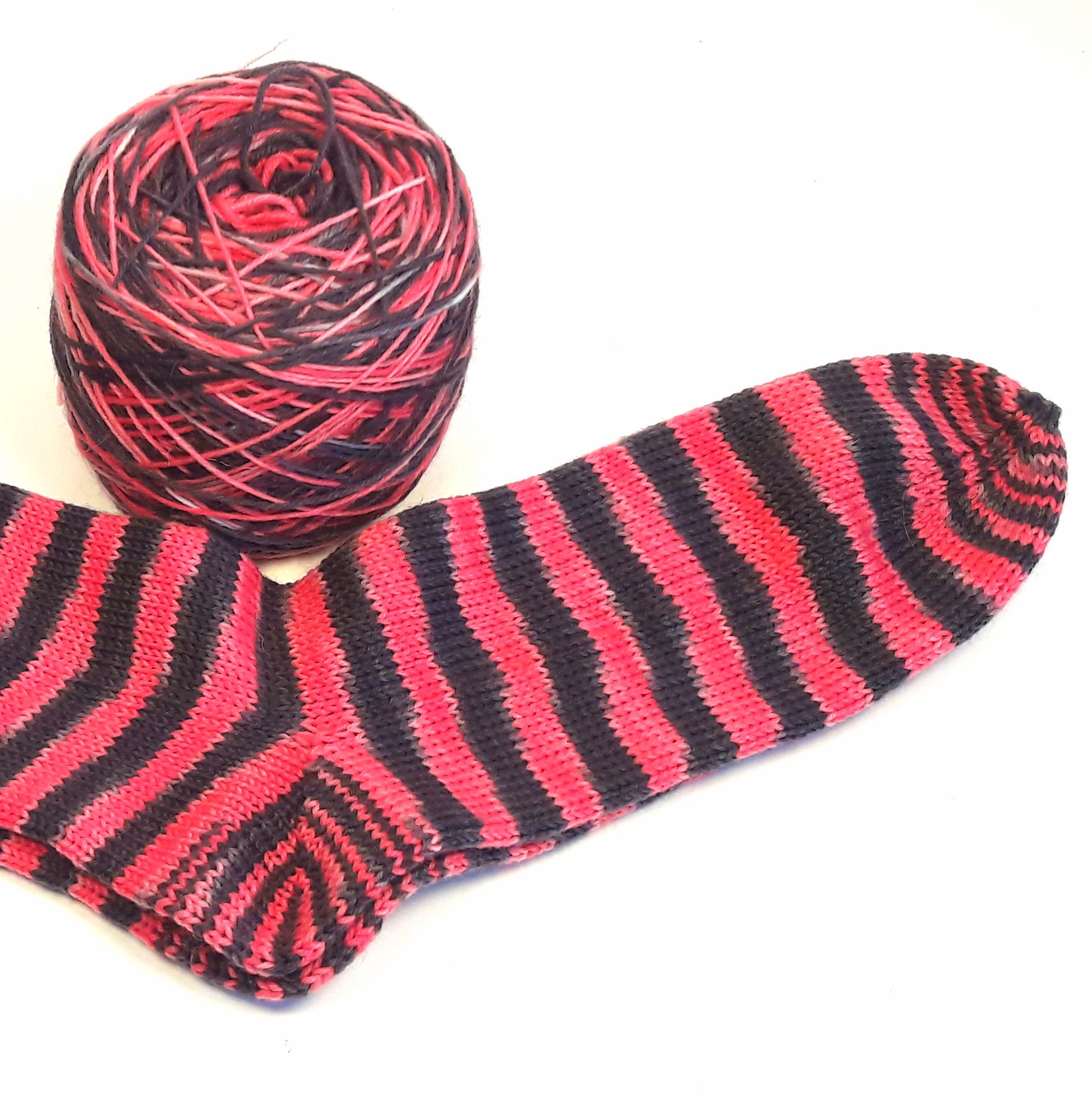 Socken stricken quadrat
